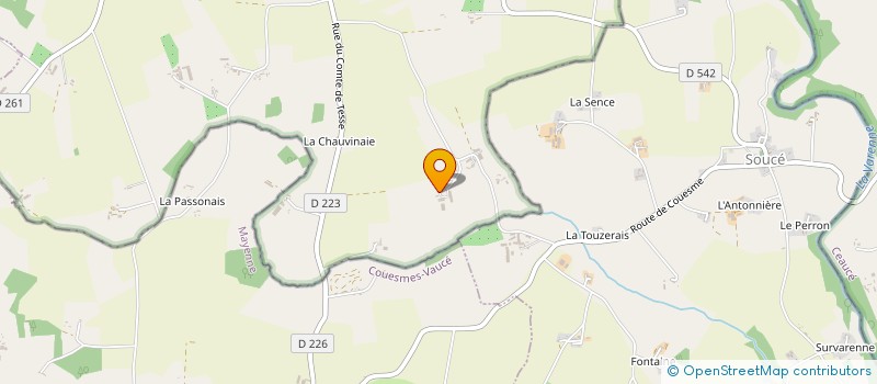 localisation de l'entreprise LES TEEN'S à SAINT-FRAIMBAULT