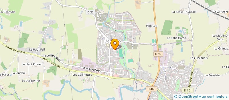 localisation de l'entreprise LES TEINTES DU RIMON  DOMLOUP