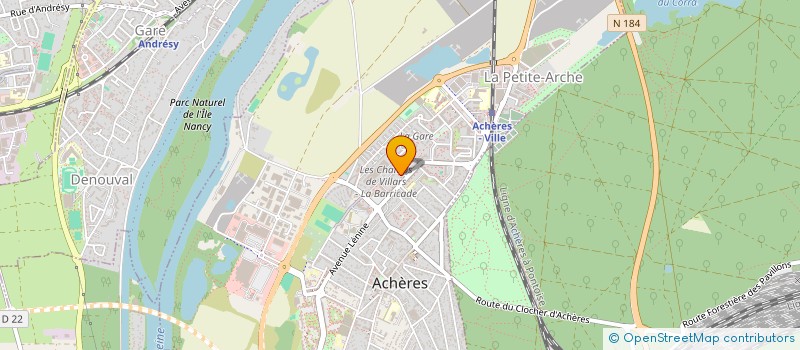 localisation de l'entreprise LES TEINTURIERS DU BONHEUR à ACHERES