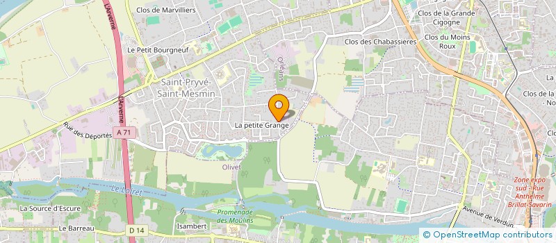 localisation de l'entreprise LES TEIXEIRA à SAINT-PRYVE-SAINT-MESMIN