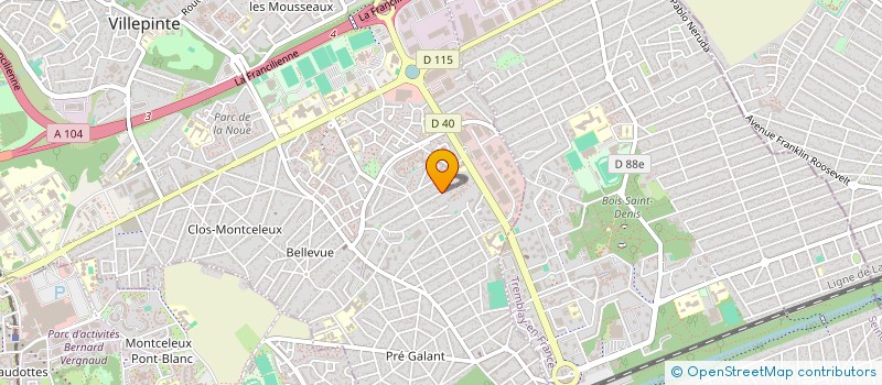localisation de l'entreprise LES TEIXEIRAS à VILLEPINTE