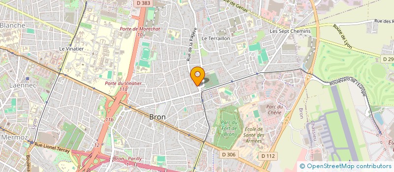 localisation de l'entreprise LES TELLINES  BRON