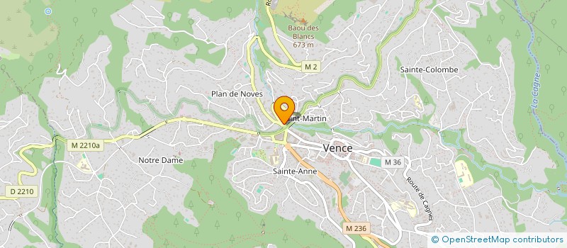 localisation de l'entreprise LES TEMPLIERS  VENCE