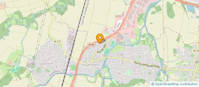 localisation de l'entreprise LES TEMPLIERS  FEGERSHEIM