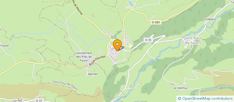 localisation de l'entreprise LES TEMPLIERS à SALERS