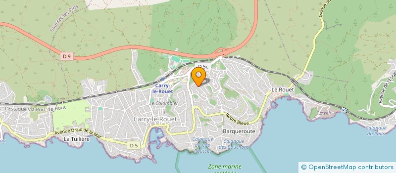 localisation de l'entreprise LES TEMPLIERS  CARRY-LE-ROUET