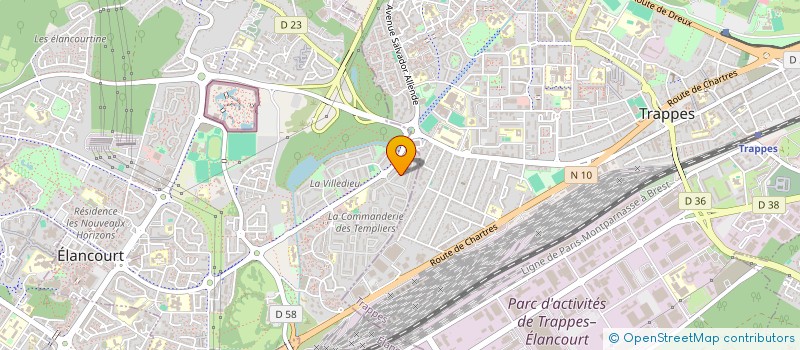localisation de l'entreprise LES TEMPLIERS  ELANCOURT