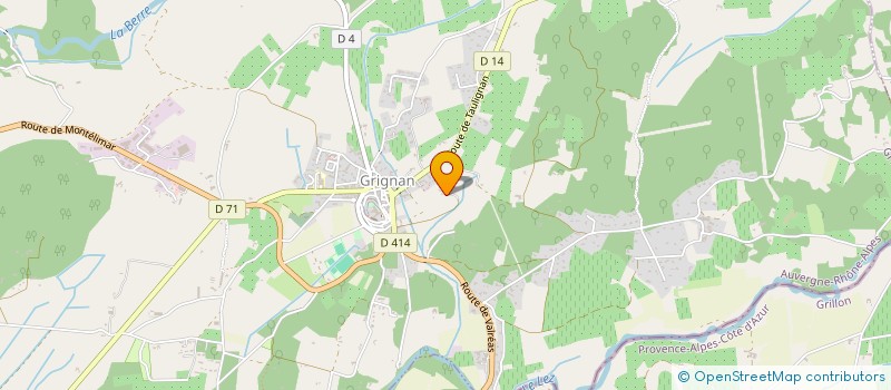 localisation de l'entreprise LES TEMPLIERS  GRIGNAN