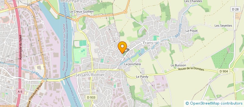 localisation de l'entreprise LES TEMPLIERS à JASSANS-RIOTTIER