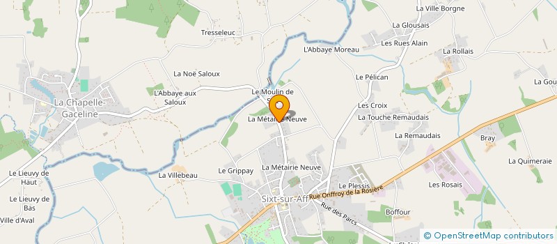 localisation de l'entreprise LES TEMPLIERS  SIXT-SUR-AFF