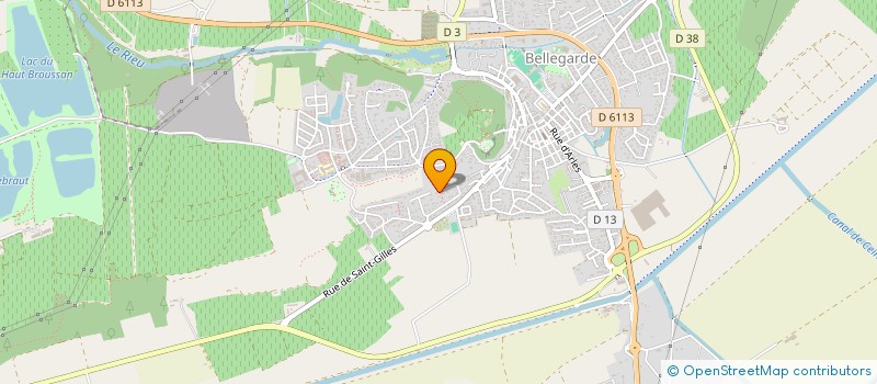 localisation de l'entreprise LES TEMPLIERS  BELLEGARDE