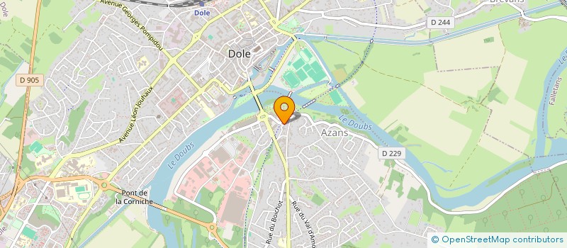 localisation de l'entreprise LES TEMPLIERS à DOLE