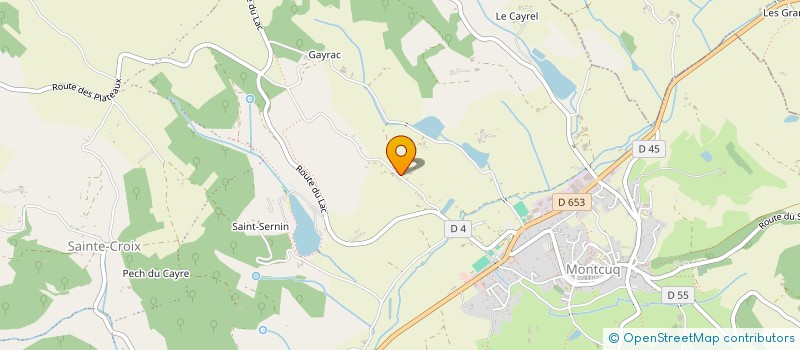 localisation de l'entreprise LES TEMPLIERS DU QUERCY  MONTCUQ-EN-QUERCY-BLANC