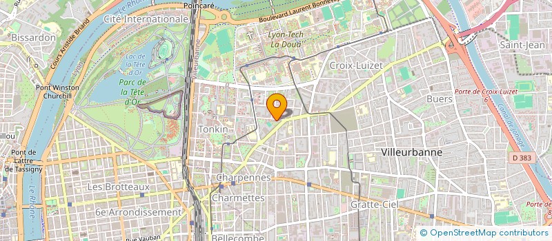 localisation de l'entreprise LES TEMPLITUDES VILLEURBANNE  VILLEURBANNE