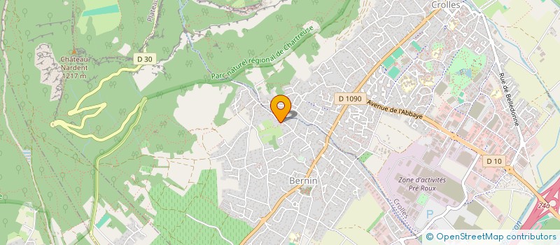 localisation de l'entreprise LES TEMPORELLES  BERNIN
