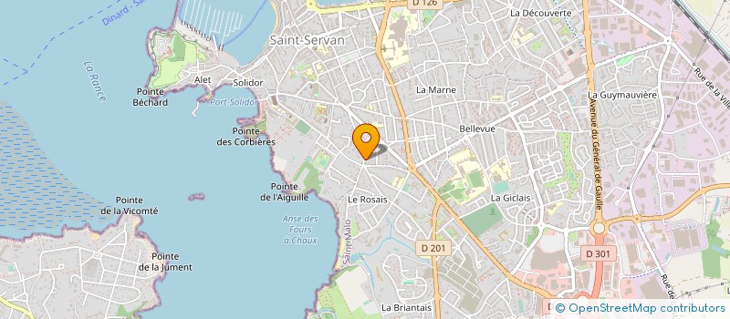 localisation de l'entreprise LES TEMPS D ART  SAINT-MALO