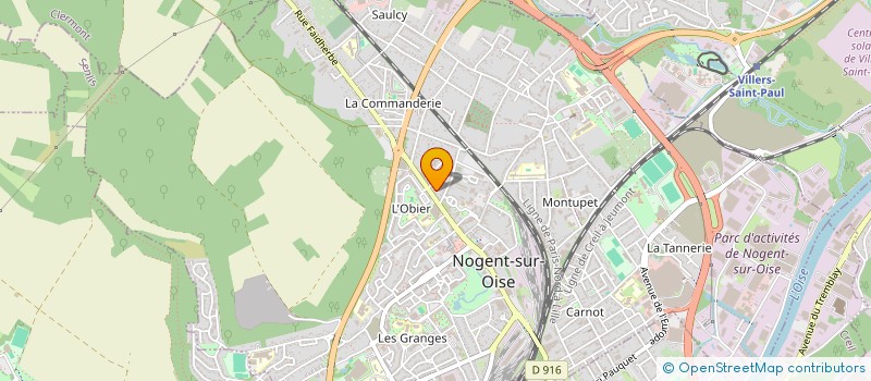 localisation de l'entreprise LES TEMPS D' ART ATELIERS SOCIOCULTURELS NOGENTAIS  NOGENT-SUR-OISE