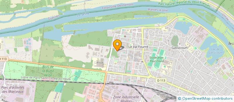 localisation de l'entreprise LES TEMPS D'ARTS 78  MANTES-LA-JOLIE