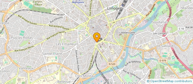 localisation de l'entreprise LES TEMPS DE SAINT-JACQUES à LIMOGES