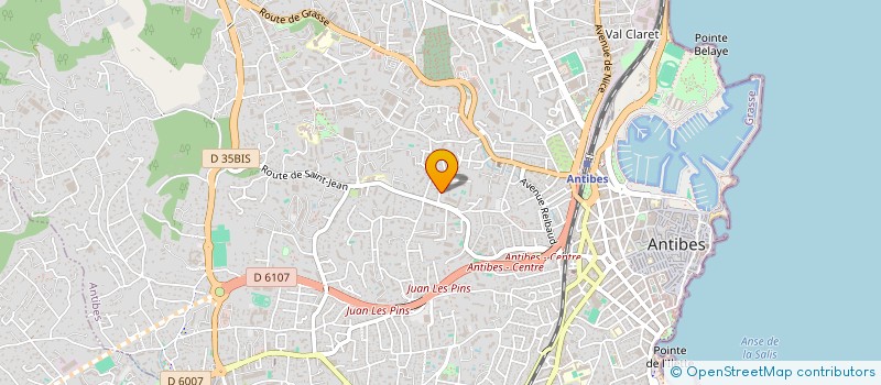 localisation de l'entreprise LES TEMPS DIVINS à ANTIBES