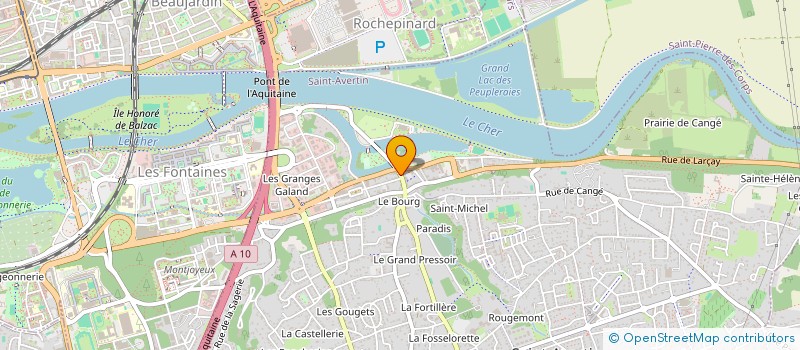 localisation de l'entreprise LES TEMPS MODERNES à SAINT-AVERTIN