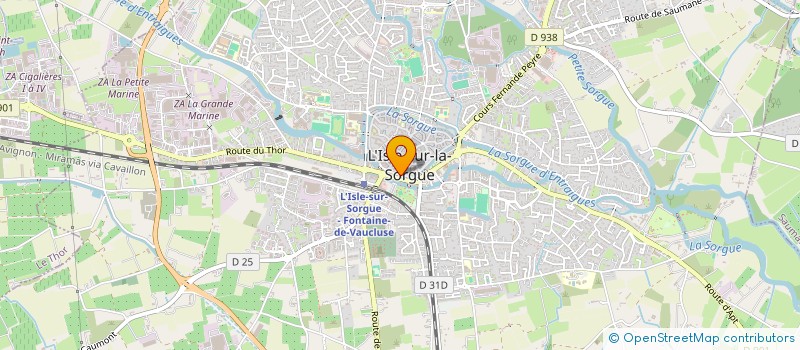 localisation de l'entreprise LES TEMPS MODERNES  L'ISLE-SUR-LA-SORGUE