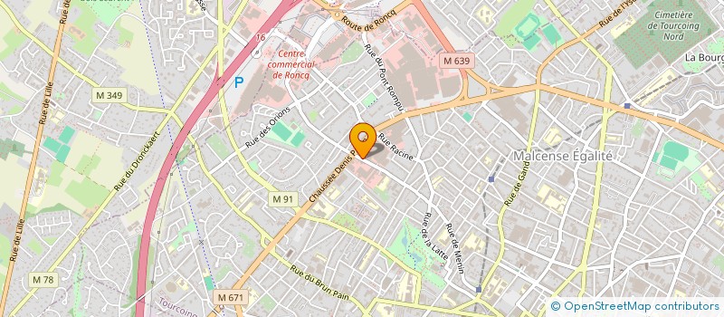 localisation de l'entreprise LES TEMPS MODERNES  TOURCOING