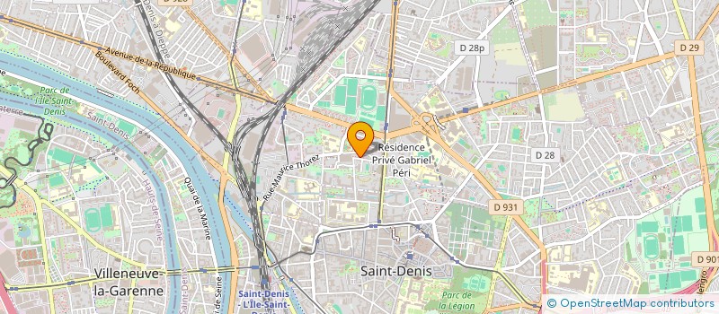 localisation de l'entreprise LES TEMPS MODERNES à SAINT-DENIS
