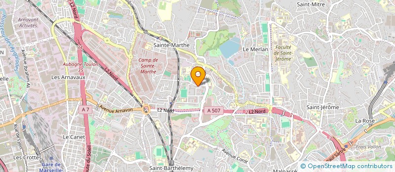 localisation de l'entreprise LES TEMPS PARTAGES à MARSEILLE