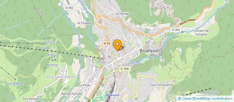 localisation de l'entreprise LES TENAILLES  BRIANCON