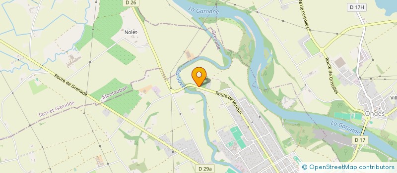 localisation de l'entreprise LES TENILLES  GRENADE