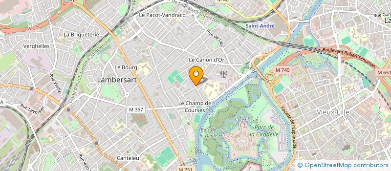localisation de l'entreprise LES TENNIS à MARCQ-EN-BARŒUL