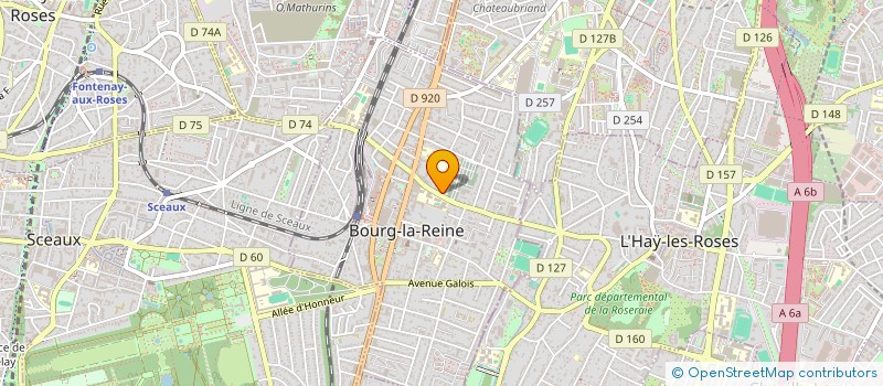 localisation de l'entreprise LES TENNIS DE BOURG LA REINE à BOURG-LA-REINE