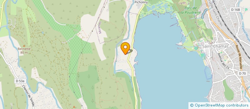 localisation de l'entreprise LES TENNIS DE LA COTE D'OR  ISTRES