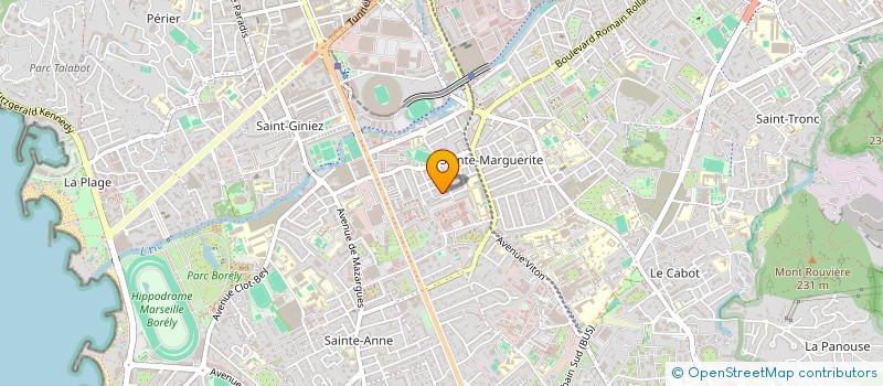 localisation de l'entreprise LES TENNIS DU 8EME à MARSEILLE