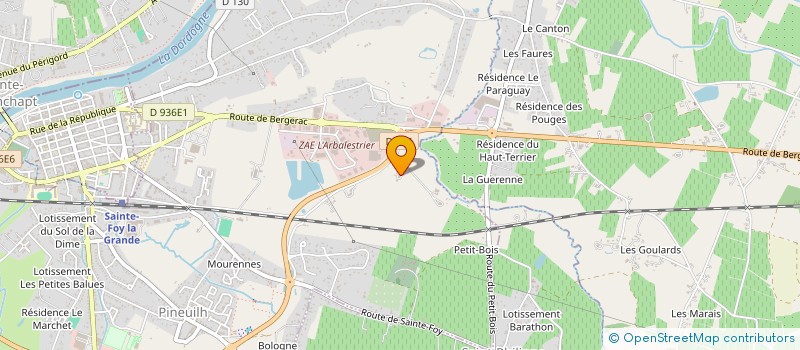 localisation de l'entreprise LES TERCIERS  PINEUILH