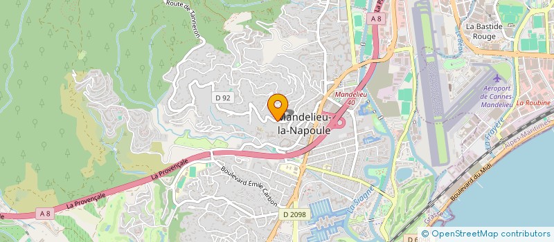 localisation de l'entreprise LES TERMES DE MANDELIEU à MANDELIEU-LA-NAPOULE