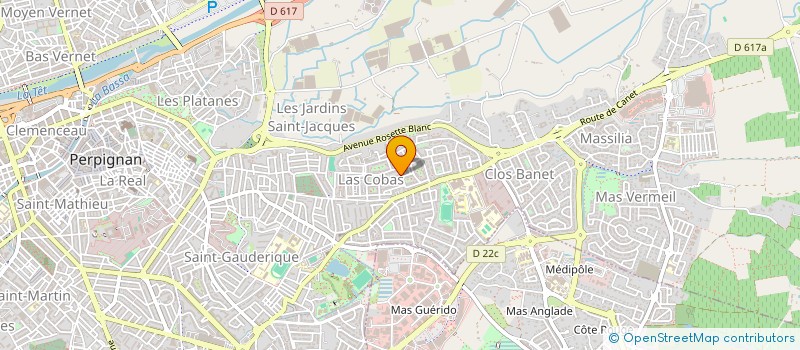 localisation de l'entreprise LES TERRADES à PERPIGNAN