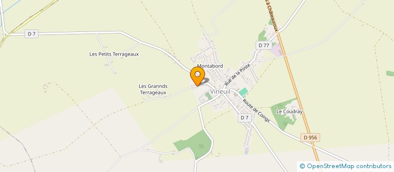 localisation de l'entreprise LES TERRAGEAUX à VINEUIL