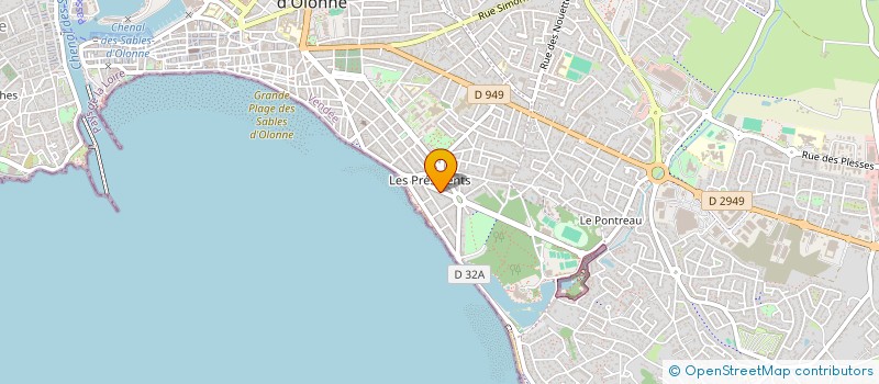 localisation de l'entreprise LES TERRASSE DE NOTRE DAME à LES SABLES D'OLONNE