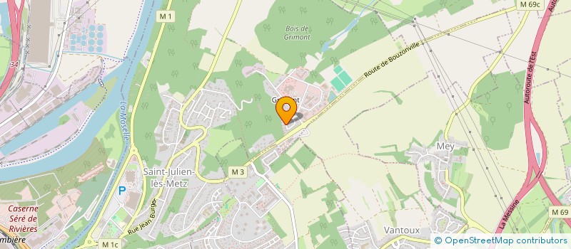 localisation de l'entreprise LES TERRASSEMENTS DE GRIMONT  SAINT-JULIEN-LES-METZ