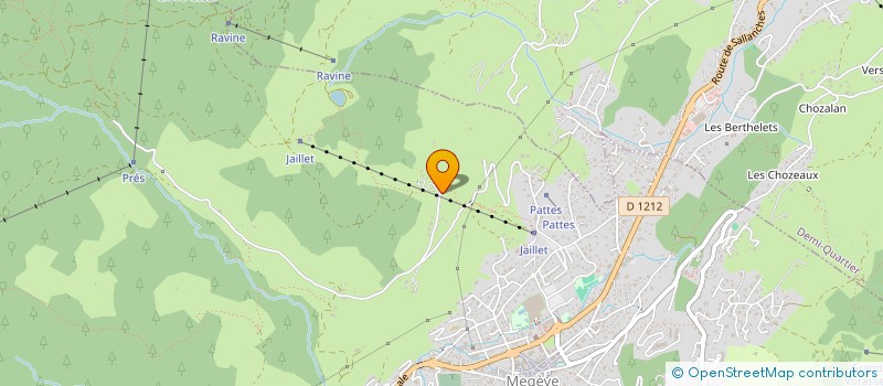 localisation de l'entreprise LES TERRASSES  MEGEVE