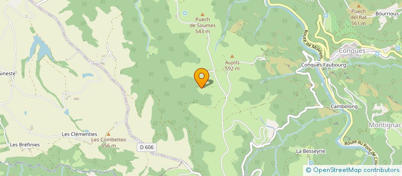 localisation de l'entreprise LES TERRASSES à CONQUES-EN-ROUERGUE