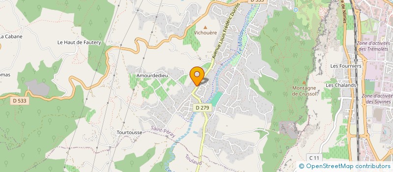 localisation de l'entreprise LES TERRASSES  GLEIZE