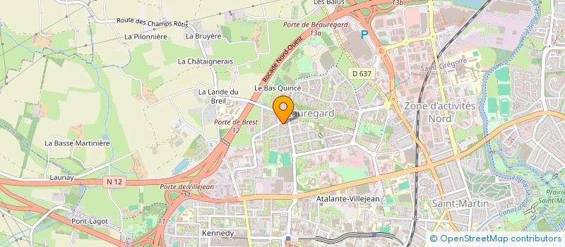 localisation de l'entreprise LES TERRASSES  RENNES