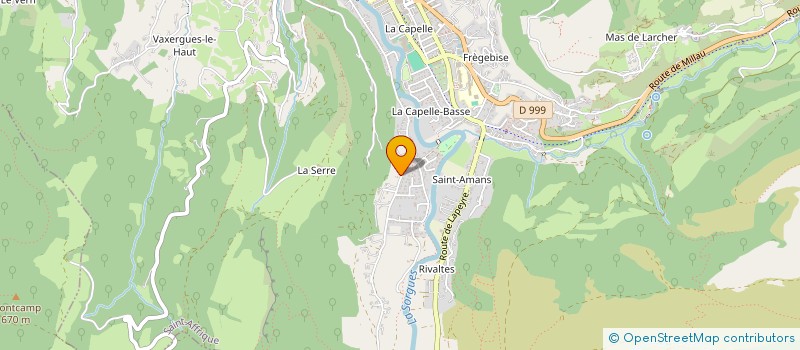 localisation de l'entreprise LES TERRASSES  SAINT-AFFRIQUE