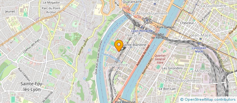 localisation de l'entreprise LES TERRASSES  LYON