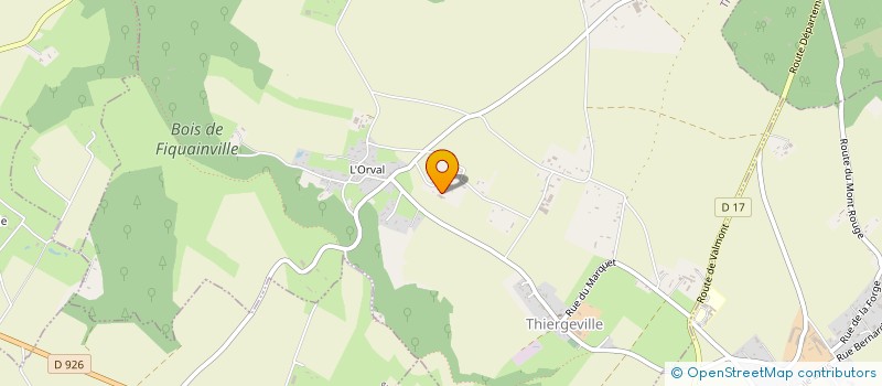 localisation de l'entreprise LES TERRASSES  THIERGEVILLE