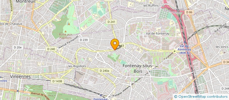 localisation de l'entreprise LES TERRASSES à FONTENAY-SOUS-BOIS