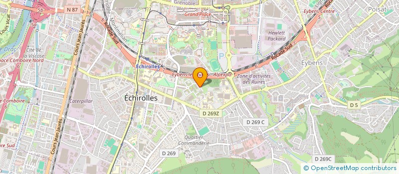 localisation de l'entreprise LES TERRASSES à ECHIROLLES
